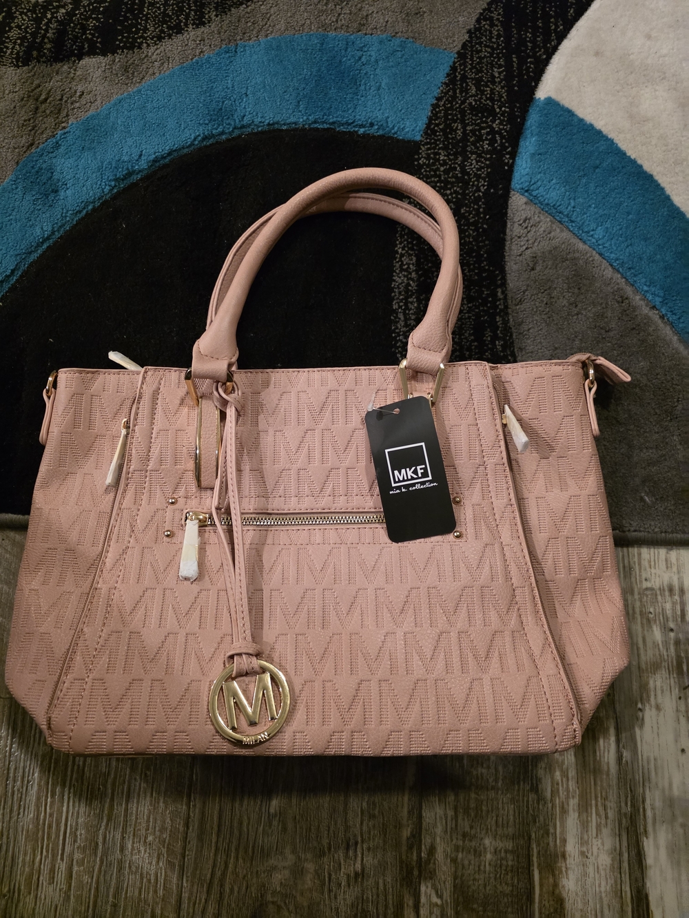 MKF Collection Cairo M Signature Women’s Satchel Bag by Mia K - Rose Pink
